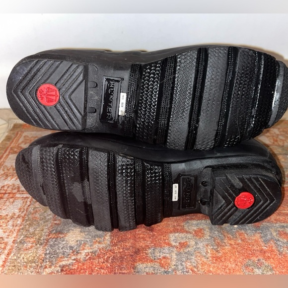 Hunter Women’s Black Short Rain Boots Size 7 - Picture 11 of 15